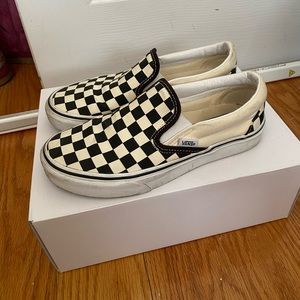 Vans Checkerboard Slip-on Shoe 6.5